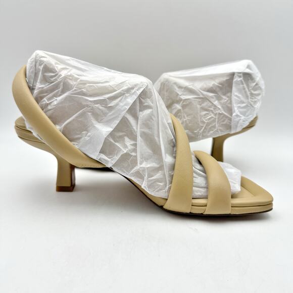 Vince Womens Coline Sandal Heel US 5.5M EU 35.5 Tan Nude Leather NIB - Picture 5 of 13